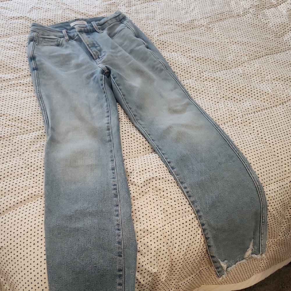 Good American Light Blue Straight Leg